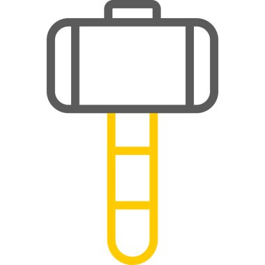 Boya kovası ikonu. Web için boya kovası vektör simgesinin özet çizimi