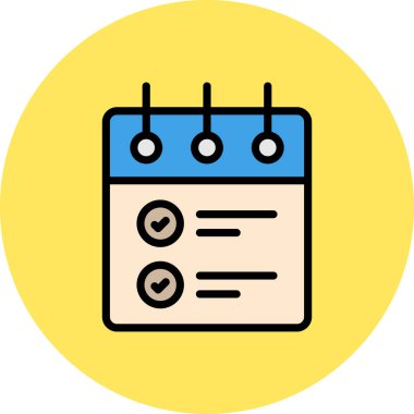 Takvim. Web simgesi basit illüstrasyon