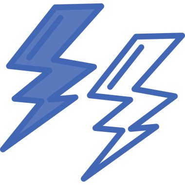 Yıldırım. Web simgesi basit illüstrasyon