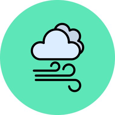 bulut simgesi, vektör illüstrasyonu