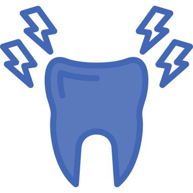 Dişler. Web simgesi basit illüstrasyon
