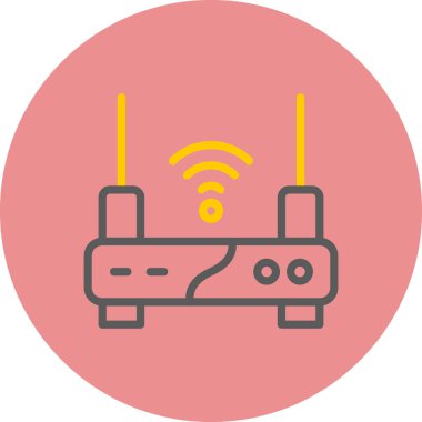 Yönlendirici simgesi, vektör illüstrasyonu