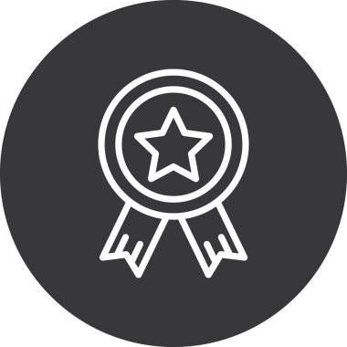 Rozet rozet simgesi taslak biçimi