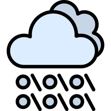 veri bulut veri simgesi - özet biçimi