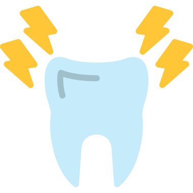 diş simgesi vektör illüstrasyonu