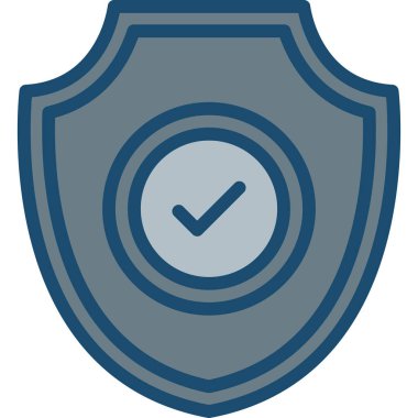 Güvenlik kalkanı. Basit resimleme