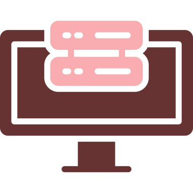 Ekran simgesi vektör illüstrasyonunu izle