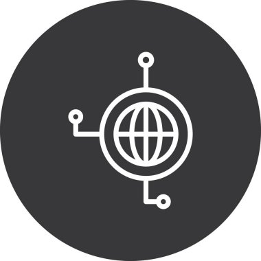 modada izole edilmiş arkaplanda ağ bağlantısı simgesi