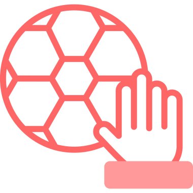 futbol ikonu vektör illüstrasyonu