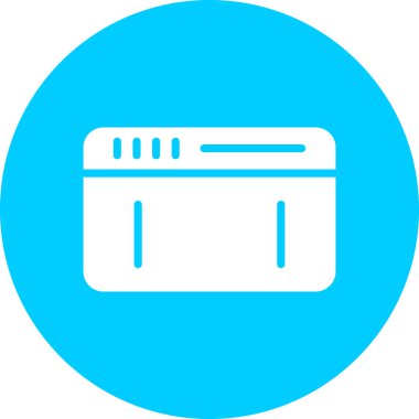 Fırın. Web simgesi basit illüstrasyon