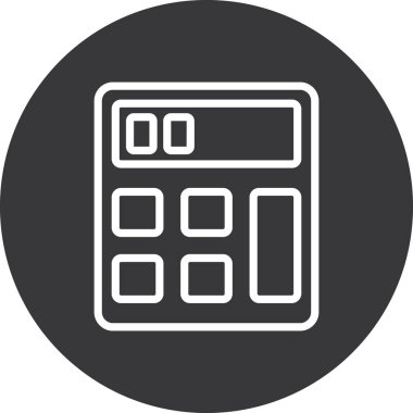 hesap makinesi simgesi vektör illüstrasyonu