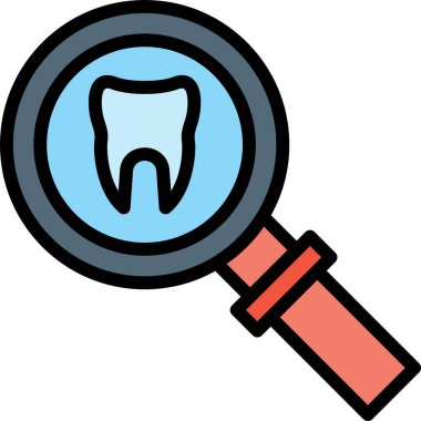 Diş. Web simgesi basit illüstrasyon