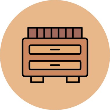 Modern simgenin vektör illüstrasyonu