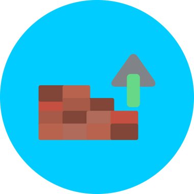 Grafik ve büyüme için işletme yönetimi düz simgeleri