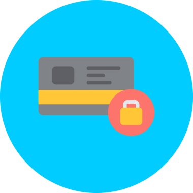 Kredi kartı ikonu vektör illüstrasyonu