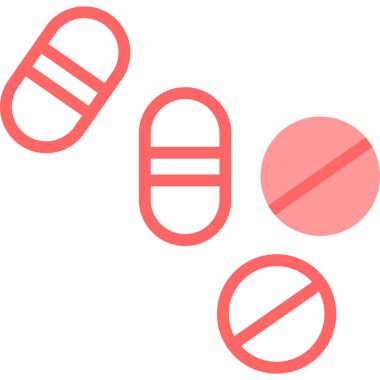 ilaç hapları vektör illüstrasyonu, basit tasarım