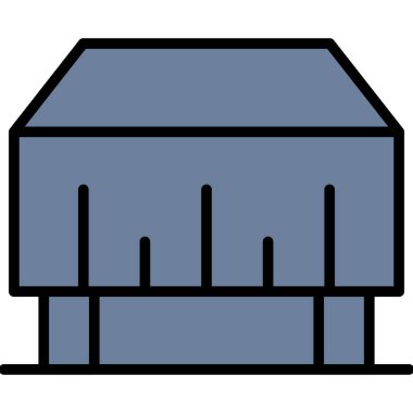 Ev. Web simgesi basit illüstrasyon