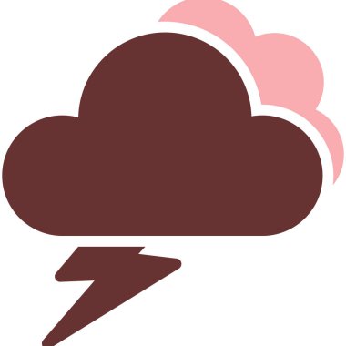 Bulut. Web simgesi basit illüstrasyon