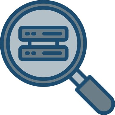 Büyüteç simgesi. Basit resimleme