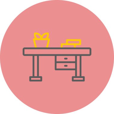 masa simgesi vektör illüstrasyonu