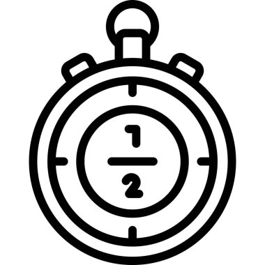 Kronometre simgesi, vektör illüstrasyonu