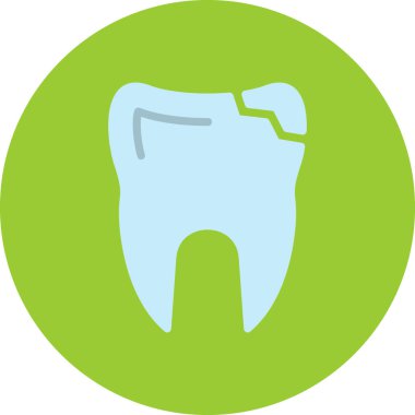 Diş. Web simgesi basit illüstrasyon