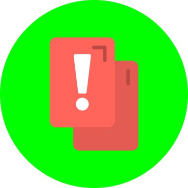 Moda biçimi izole edilmiş arkaplanda ünlem işareti simgesi