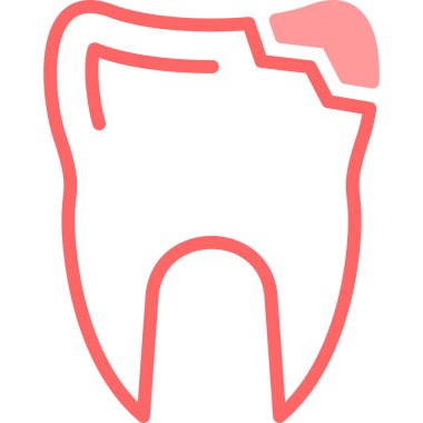 Diş Modern simgesi, vektör illüstrasyonu