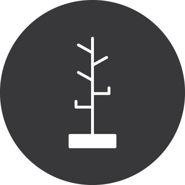 Bir ağaç simgesinin vektör illüstrasyonu