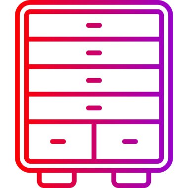 Buzdolabı simgesi, vektör çizimi