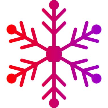 Kar Tanesi ikonu. Basit resimleme