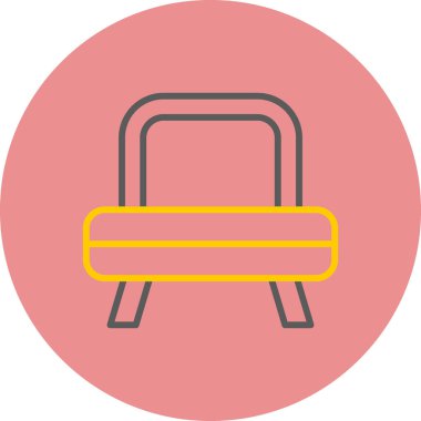 spor salonu simge vektör çizim