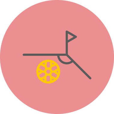 Bir golf topunun vektör çizimi