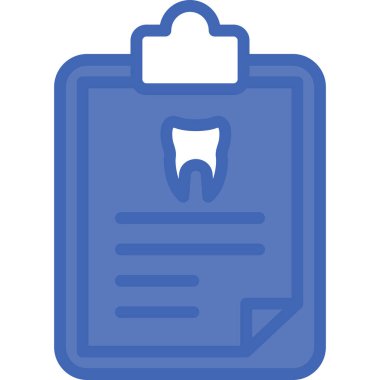 Diş sağlığı simgesi, satır tasarımı