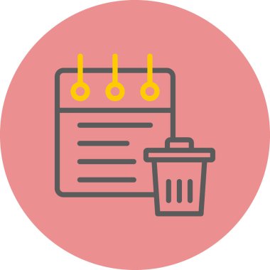 Çöp kutusu vektör simgesi