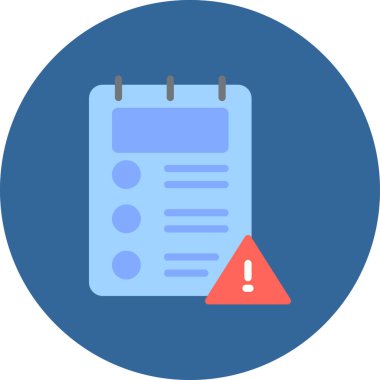 Düz biçimli alarm hata simgesi