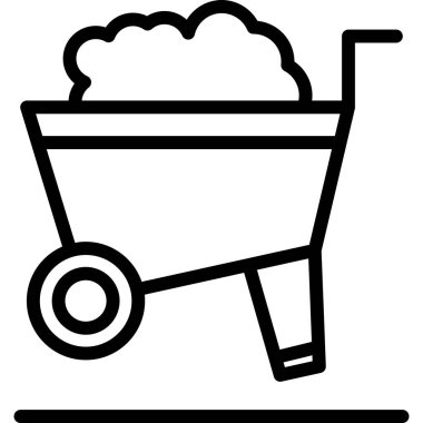 Araç simgesi ve vektör illüstrasyonu beyaz arkaplanda izole edildi