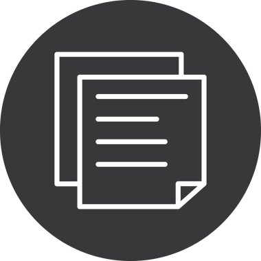 belge simgesi vektör illüstrasyonu