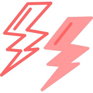 Yıldırım. Web simgesi basit illüstrasyon