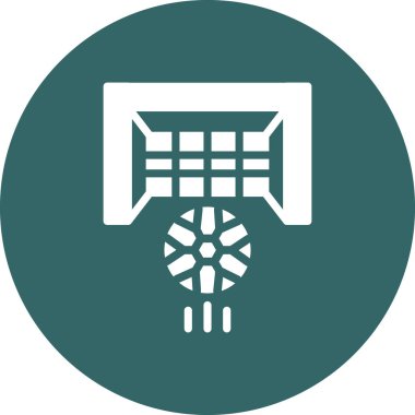 Futbol simgesi. vektör çizim