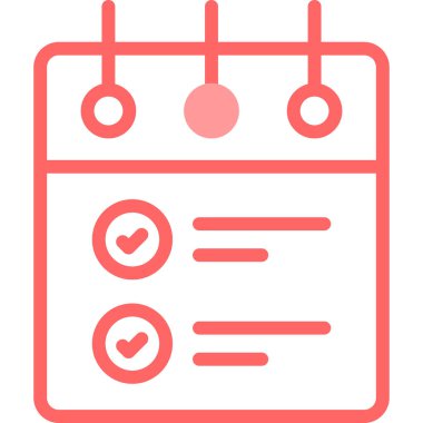 Takvim simgesi vektör illüstrasyonu