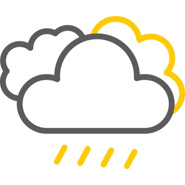 bulut hava kutsal kişilerin resmi, vektör çizim