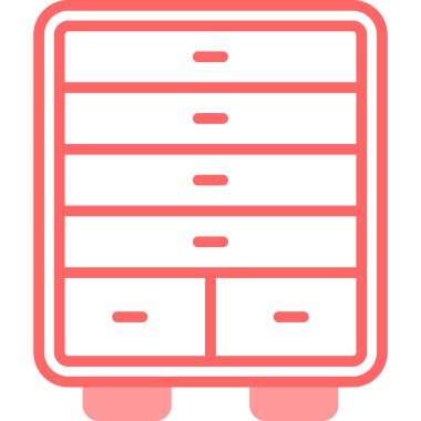 Modern ofis masasının vektör simgesi