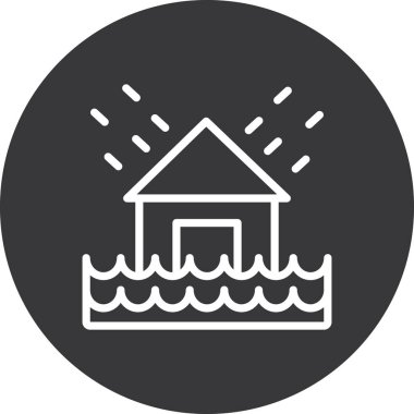 suyun vektör illüstrasyonu ve ikon eksikliği.