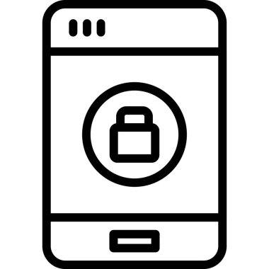 akıllı telefon simgesi vektör illüstrasyonu