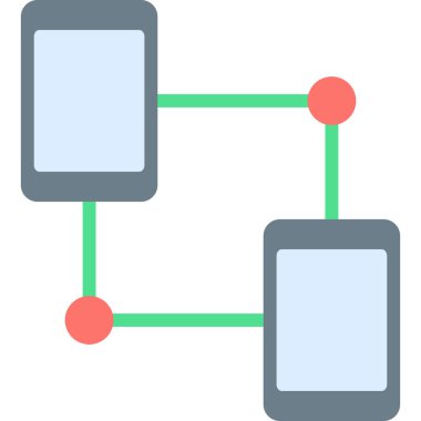 ağ paylaşım simgesi çizimi