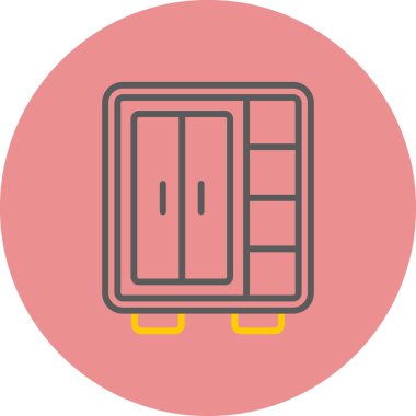 Kapı simgesinin vektör illüstrasyonu