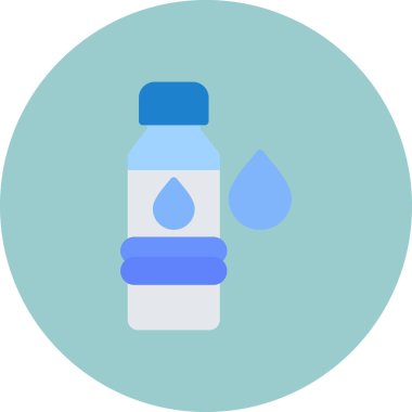 Su. Web simgesi basit illüstrasyon