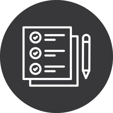 Belge simgesinin vektör illüstrasyonu