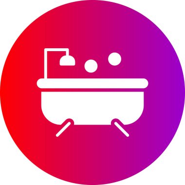 Küvet. Web simgesi basit illüstrasyon